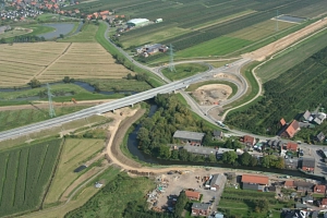 Bau der Autobahnabfahrt A 26 Horneburg&nbsp;&copy;&nbsp;Firma Möbius