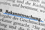 Sie sehen ein Bild zum Thema: Bekanntmachung in der Tageszeitung&nbsp;&copy;&nbsp;© kwarner - Fotolia.com